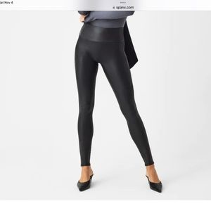 Spanx faux leather leggings